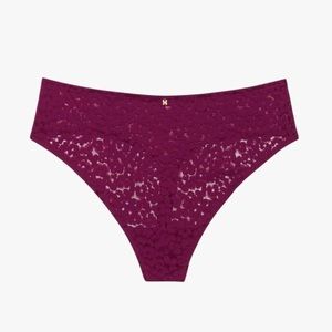 Savage X Fenty Leopard Lace High Waist Thong